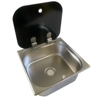 S273315 27x33x15 cm Karavan Cam Kapaklı Evye