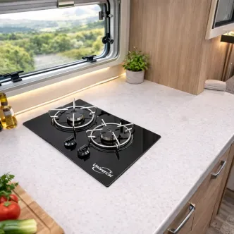 B2540TF Kompakt İki Gözlü Cam Ocak