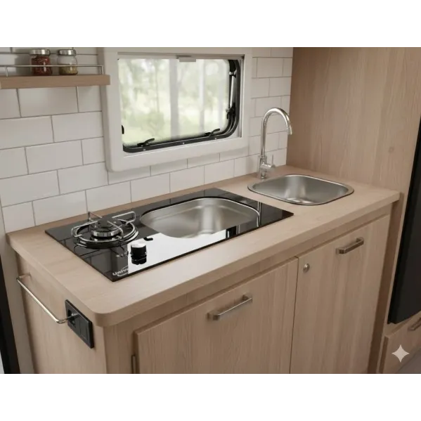 B3355-SF-S Univercal Tek Ocaklı Evyeli Gaz Emniyetli 33x55