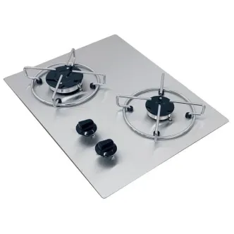 C3038TF - Inox Grey Univercal İki Gözlü Krom Ocak 30x38 Cm