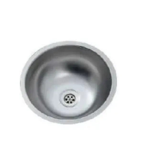 U23CM Yuvarlak Evye Lavabo Mat Krom