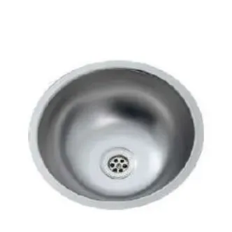 U30CM Yuvarlak Evye Lavabo Mat Krom