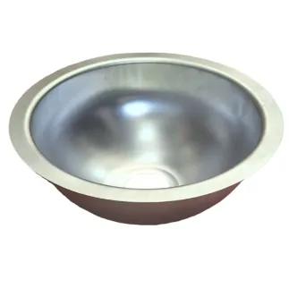 U30CM Yuvarlak Evye Lavabo Mat Krom