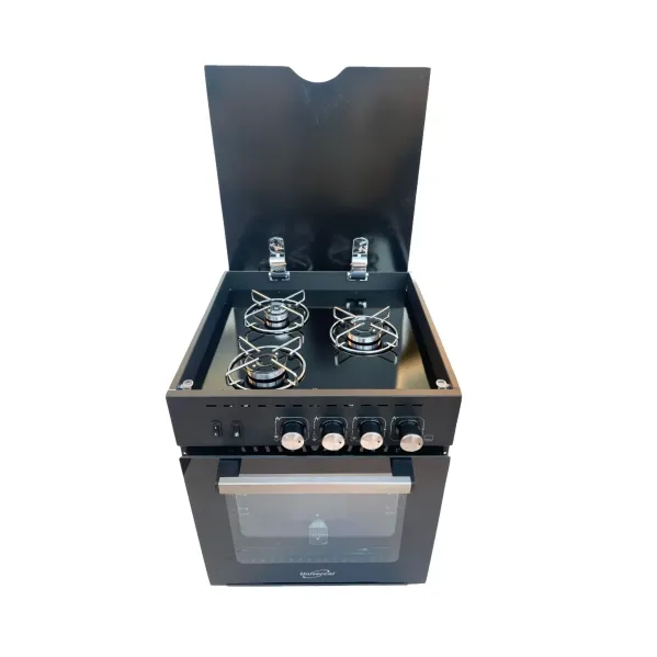 GO4448-TH Karavan Gazlı Ocaklı Fırın | Güvenli ve Kompakt Çözümler