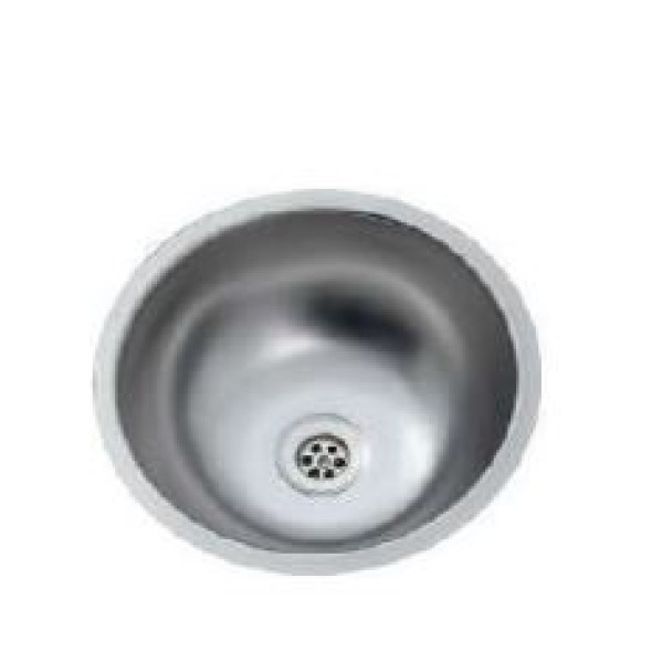 U23CM Yuvarlak Evye Lavabo Mat Krom