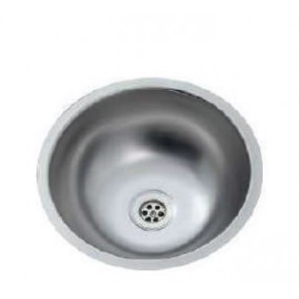 U30CM Yuvarlak Evye Lavabo Mat Krom