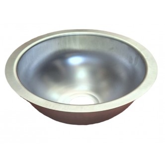 U30CM Yuvarlak Evye Lavabo Mat Krom