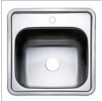 U38 Boat Caravan Chrome Square Sink with Tap Hole