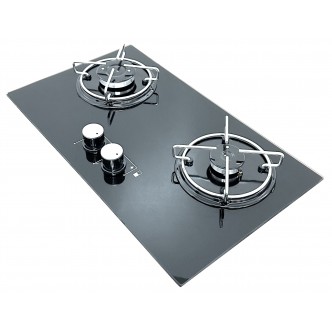 B3051TF Geniş İki Gözlü Cam Ocak