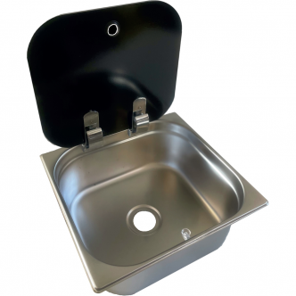 S323515 Karavan Cam Kapaklı Evye  32x35x15 cm