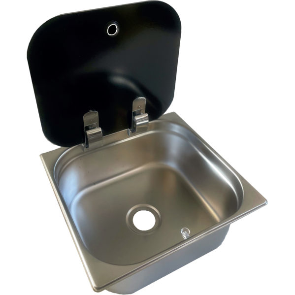 S323515 Karavan Cam Kapaklı Evye  32x35x15 cm